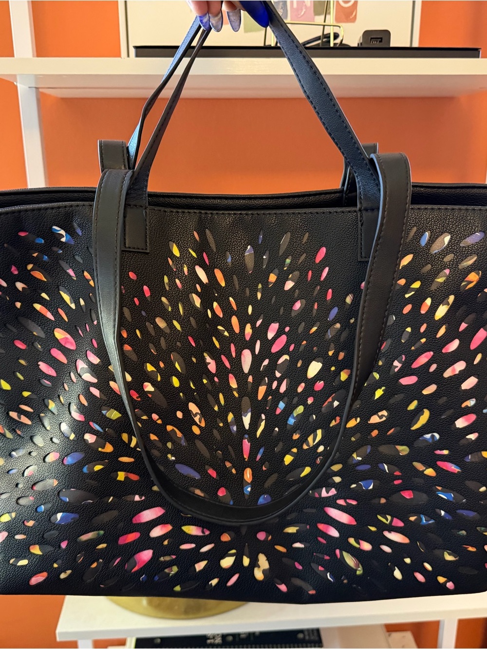DESIGUAL Cut-Out Shopper Tote Bag(NWOT)